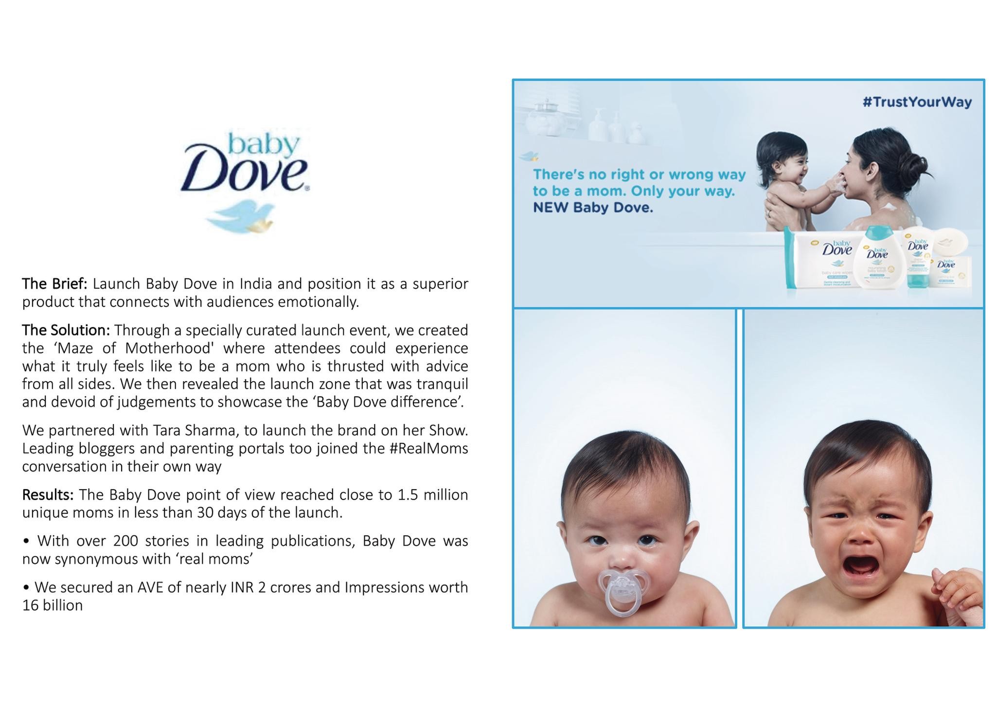 Launch of Dove Baby in India