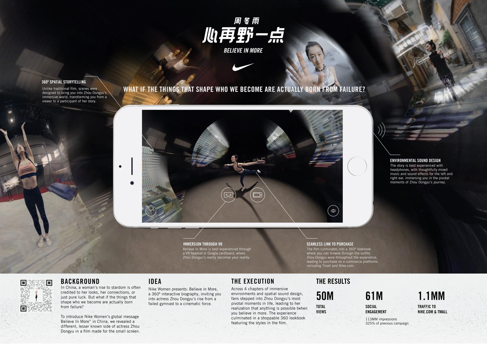 Nike Believe in More : Zhou Dongyu