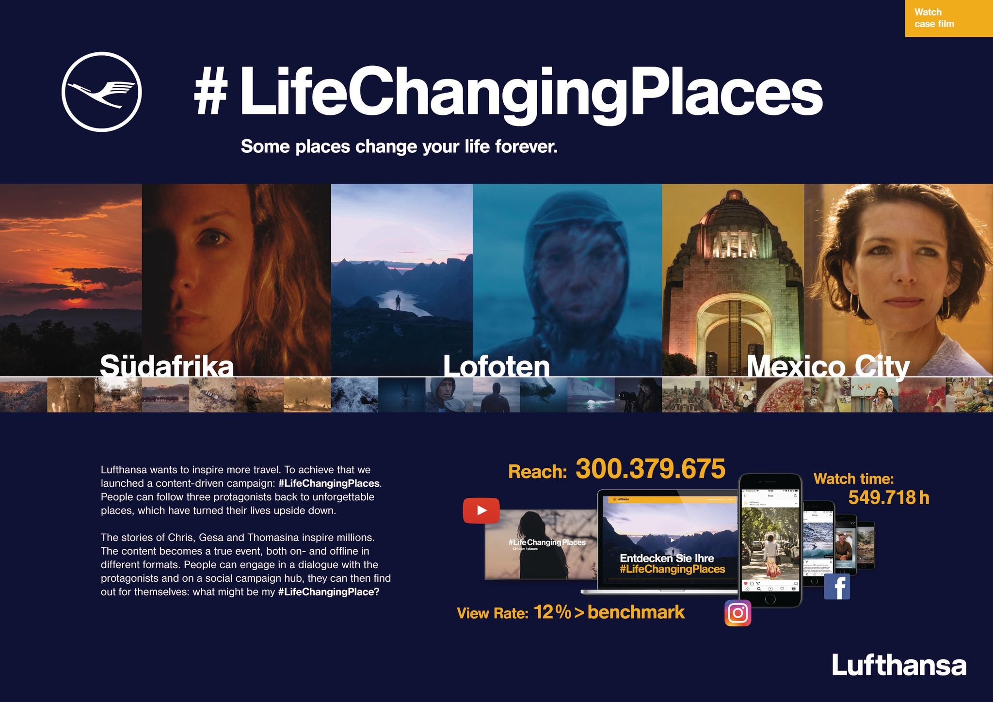 Lufthansa "#LifeChangingPlaces"