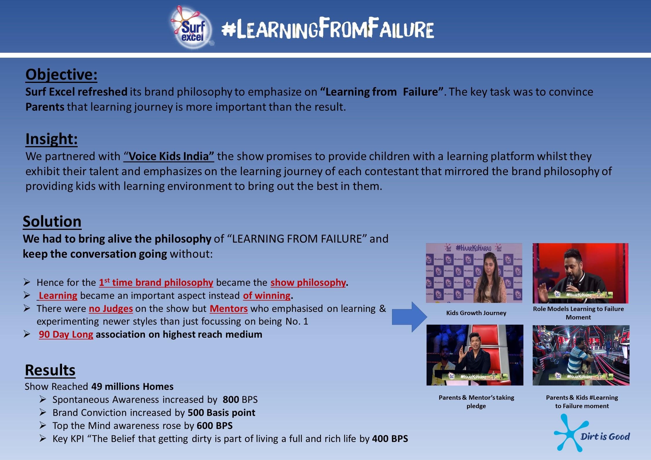 Surf Excel - #LearningFromFailure