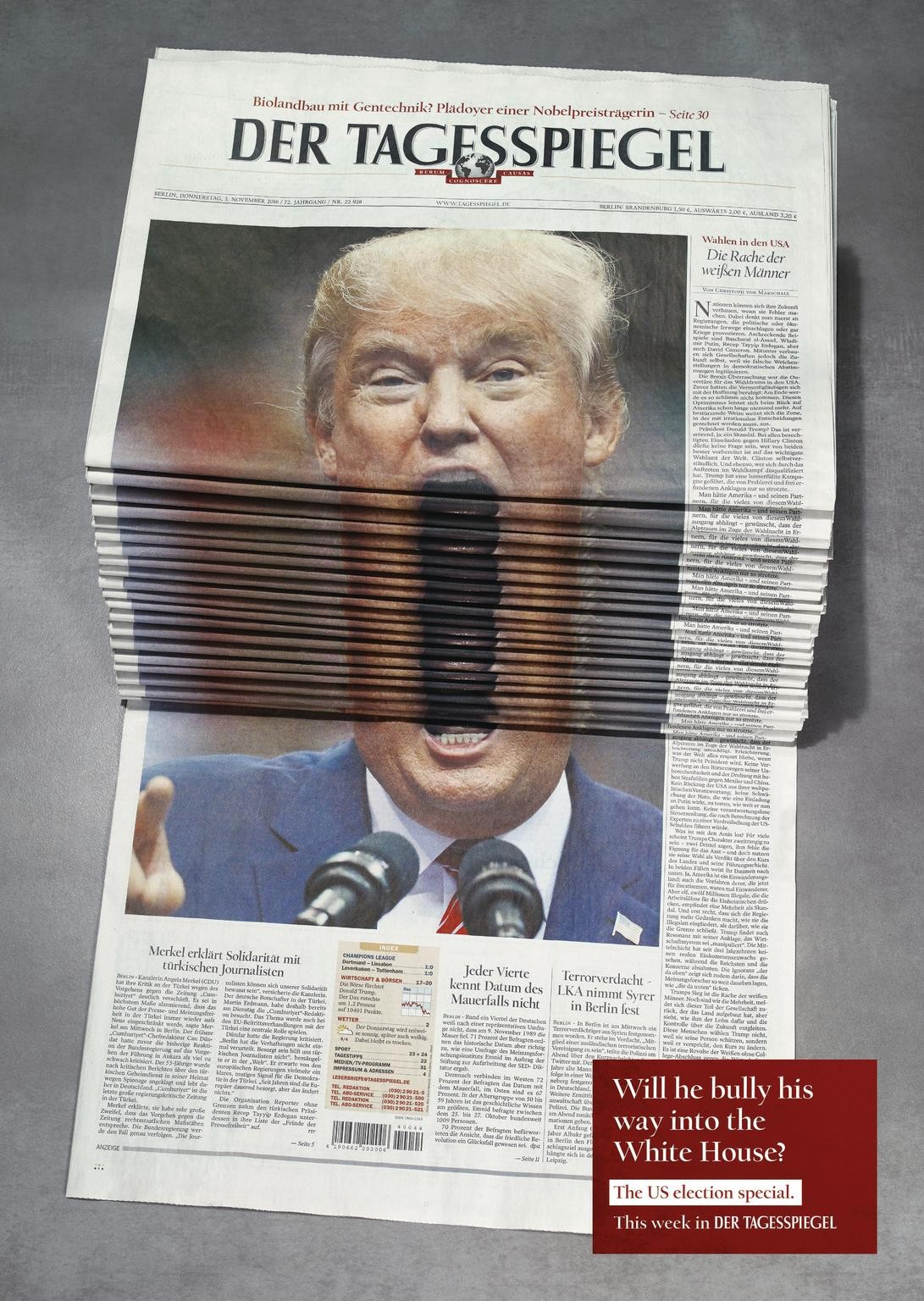 Newspaper Stack - Trump
