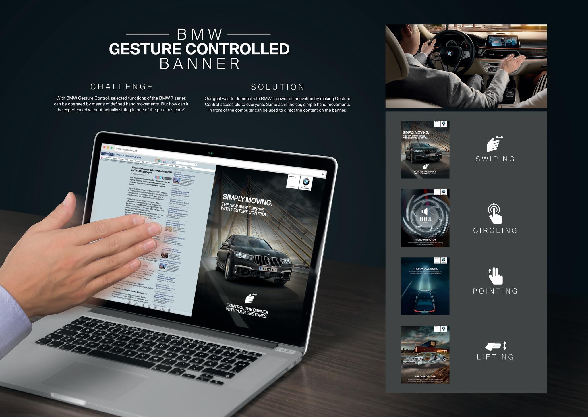 The BMW Gesture Controlled Banner