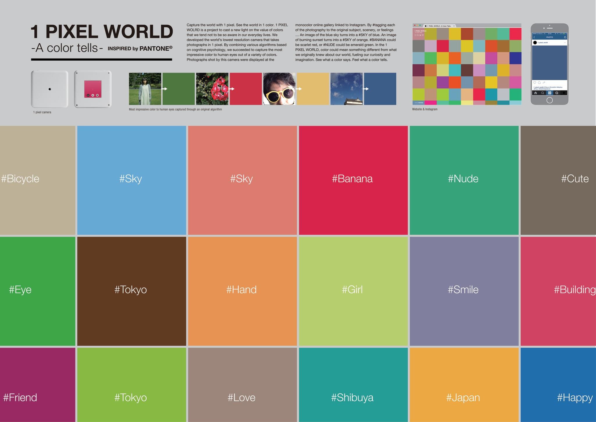 1 PIXEL WORLD –A color tells-