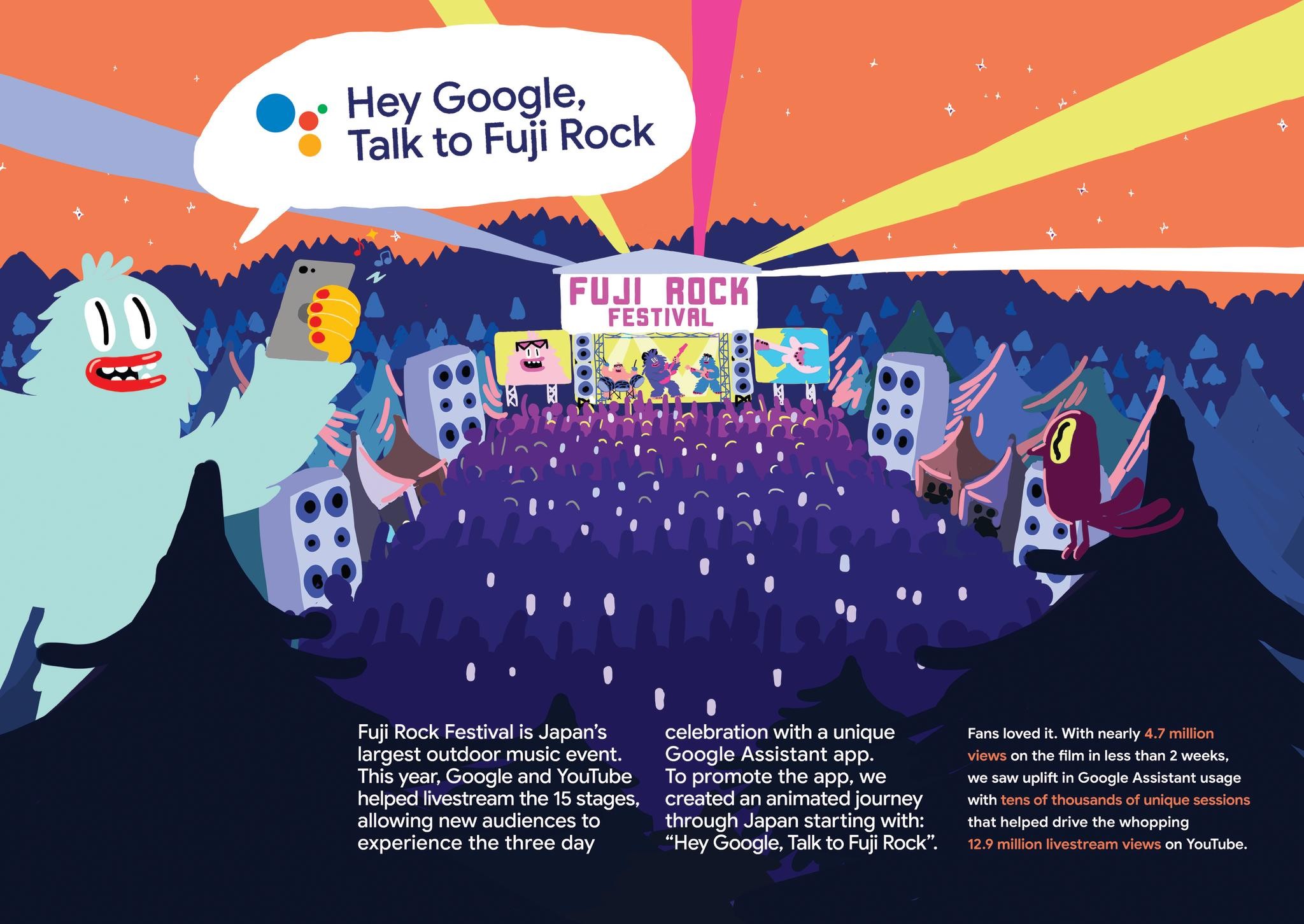 Google Assistant: Talk to Fuji Rock