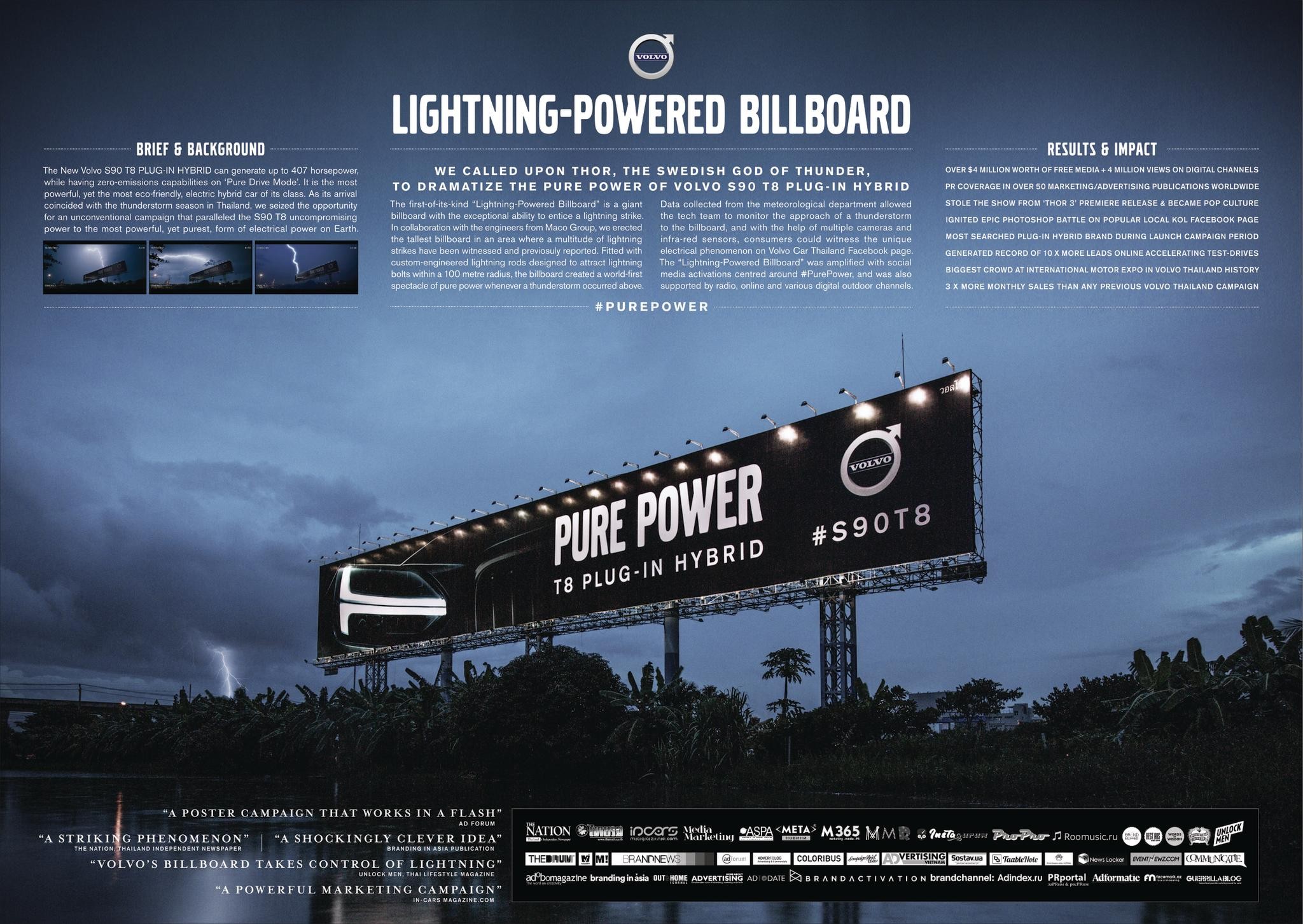 Volvo Lightning Powered Billboard