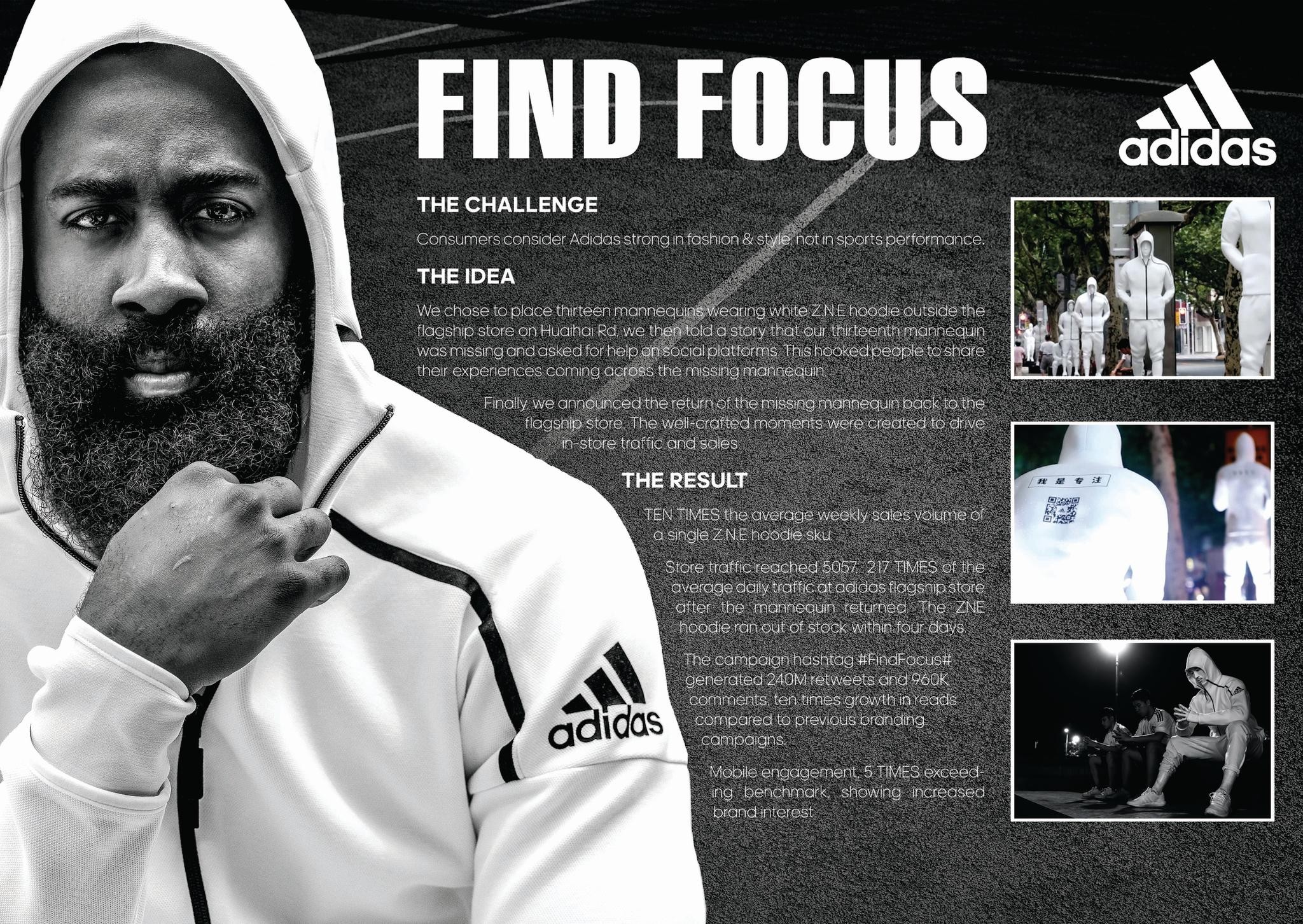 Adidas shop hashtag campaign