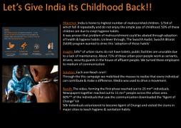 Let’s Give India Its Childhood Back
