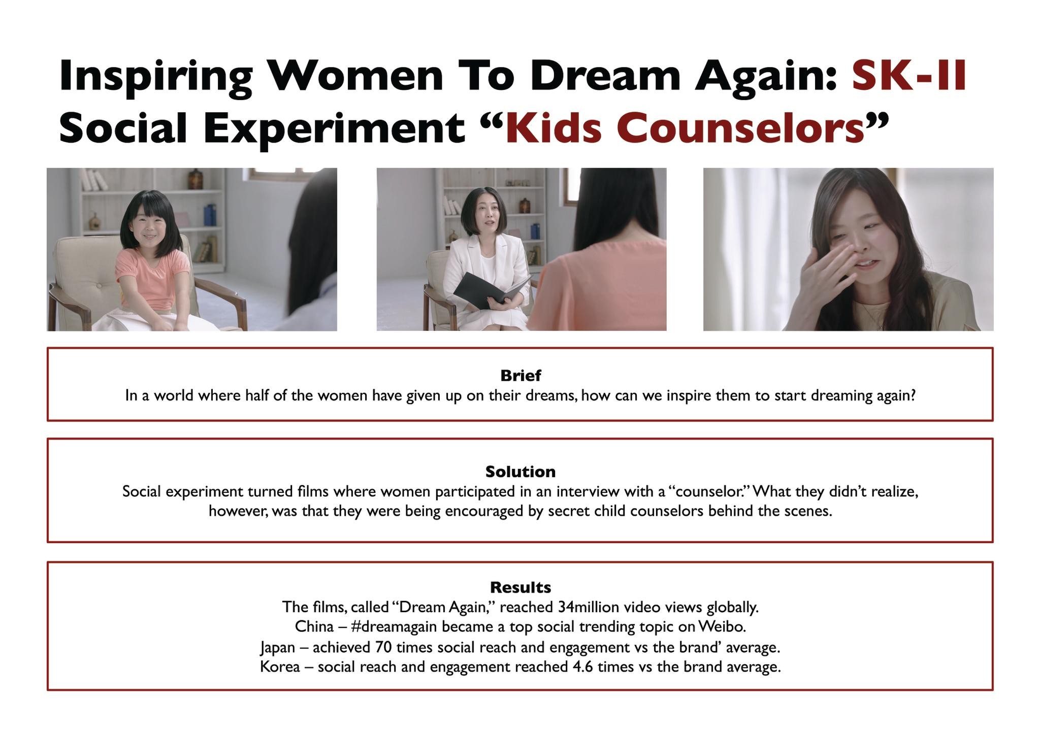 SK-II Social Experiment - "Kids Counselor"