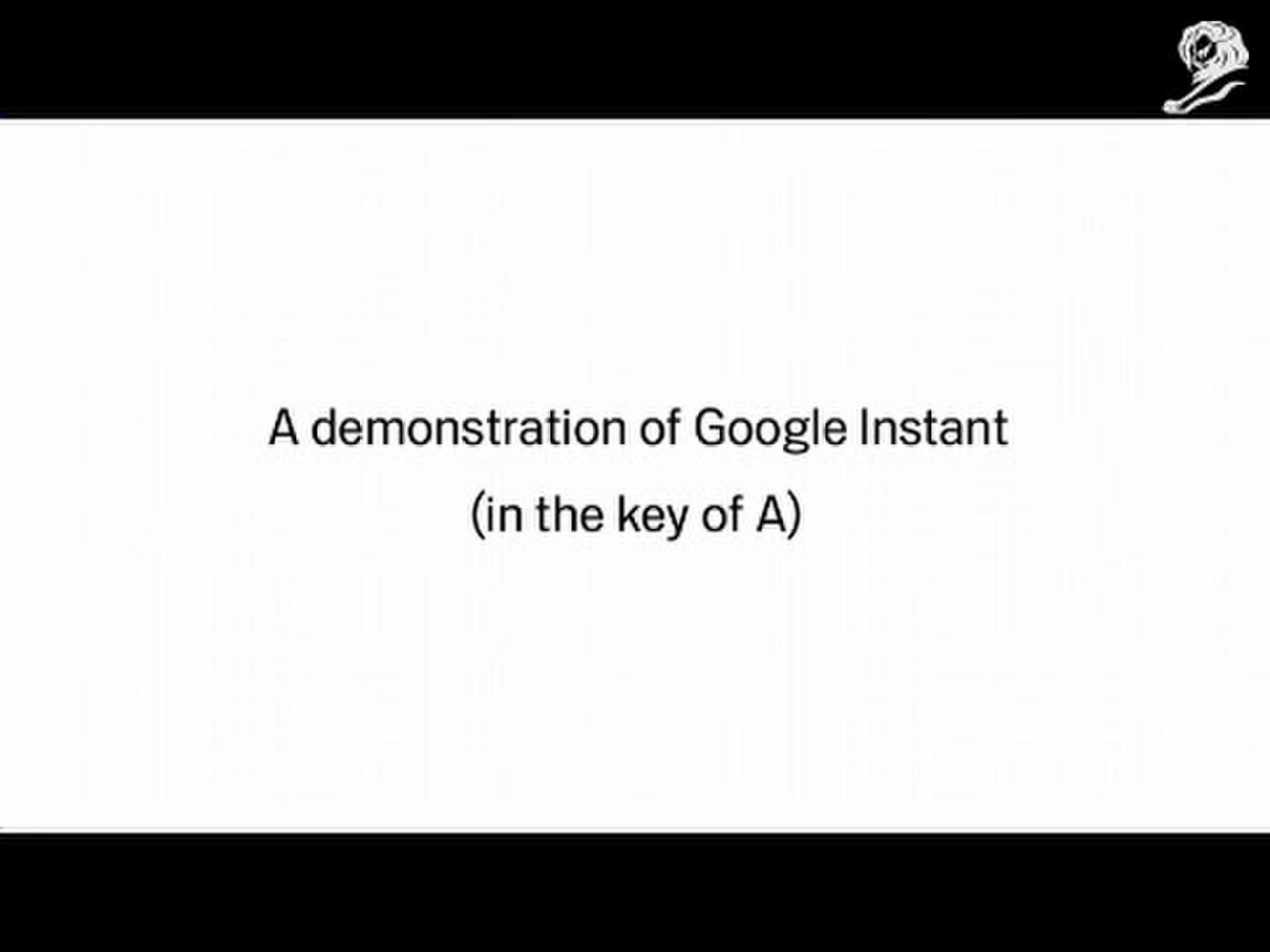 GOOGLE INSTANT WITH BOB DYLAN