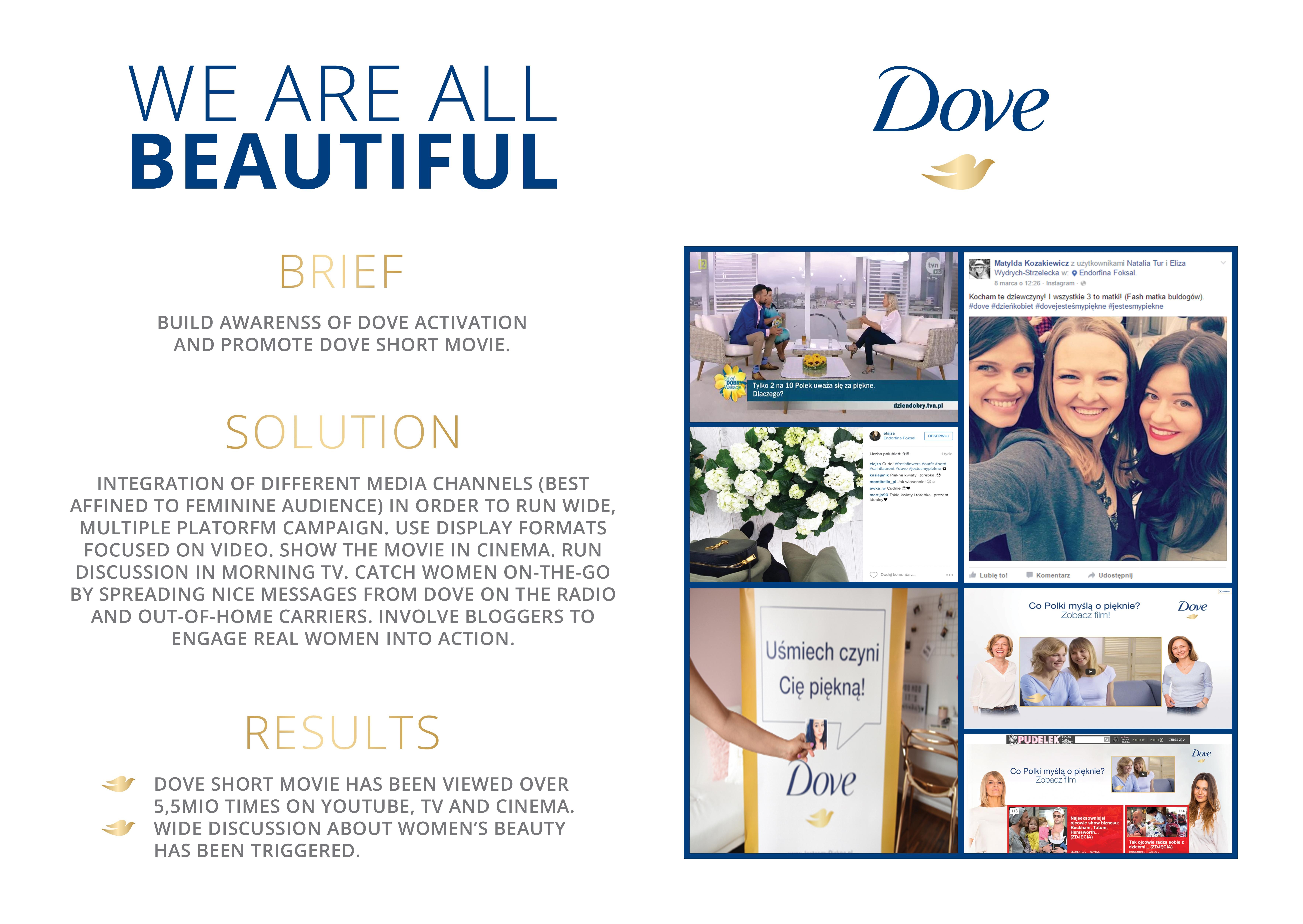 DOVE "We are all beautiful"