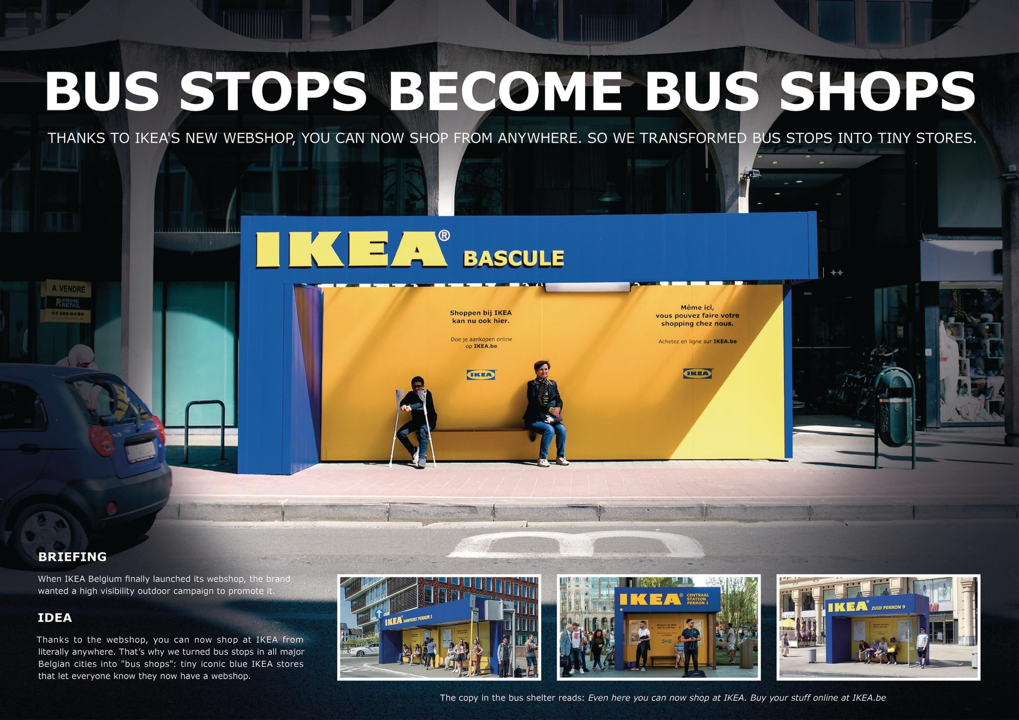 Bus stops become bus shops