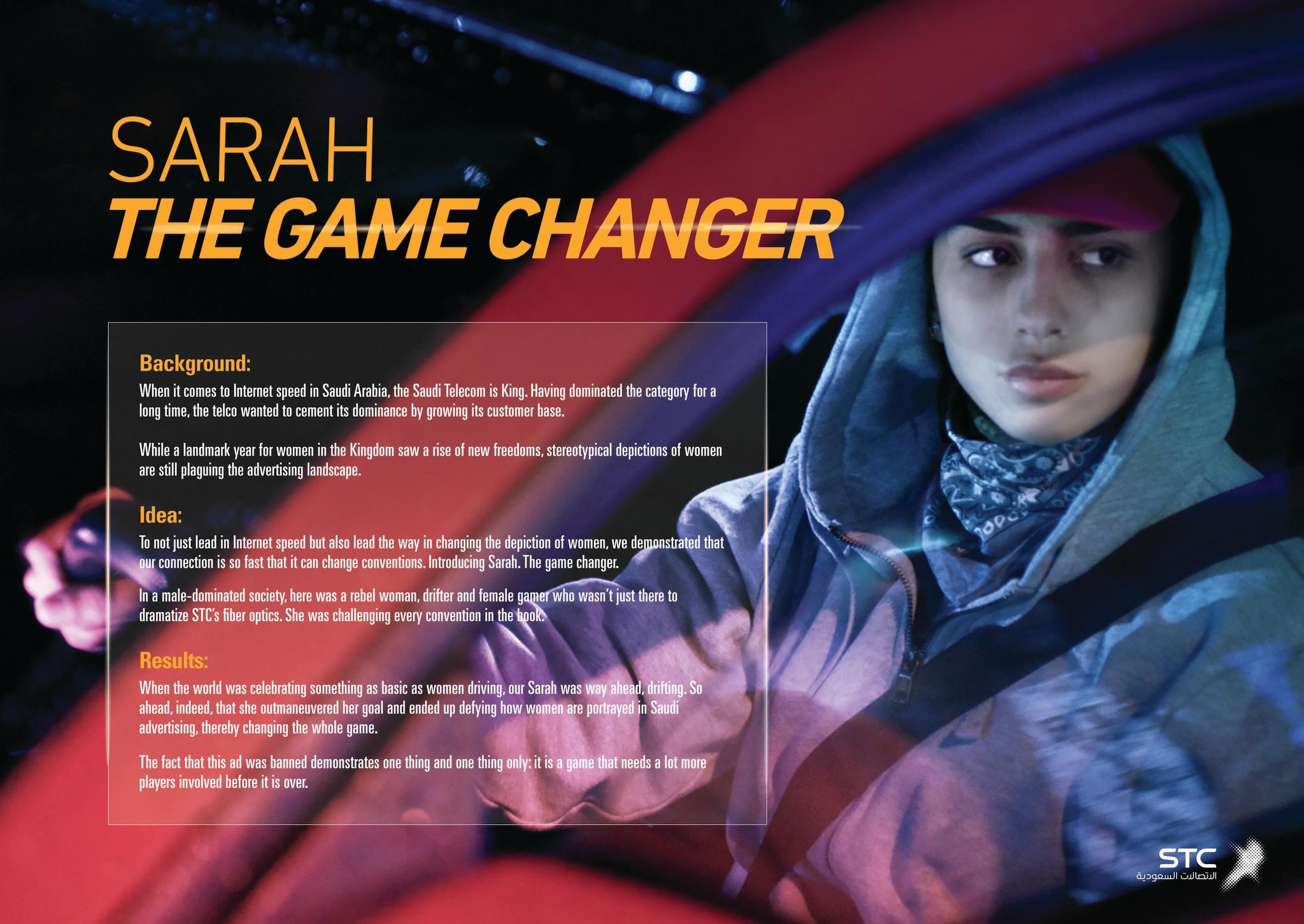  Sarah. The Game Changer