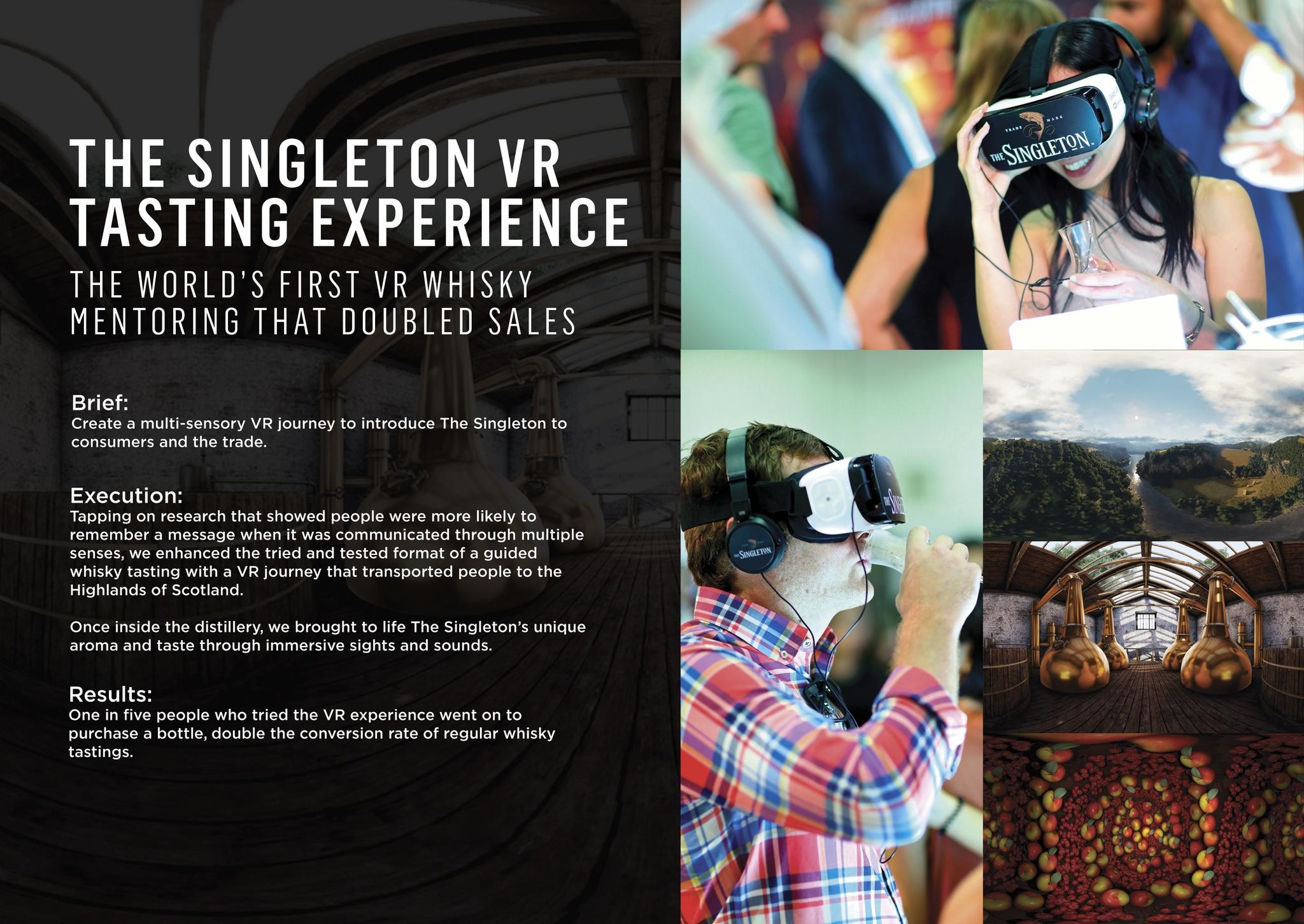 The Singleton Virtual Reality Tasting Experience